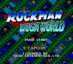 Rockman Mega World Title Screen